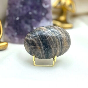 Black Moonstone Palm Stone